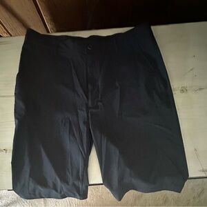 Men’s Chaps Black Flat Front Shorts